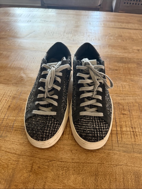 P448 Other - P448 Men’s Black & Gray Glitter Low-Top Sneakers